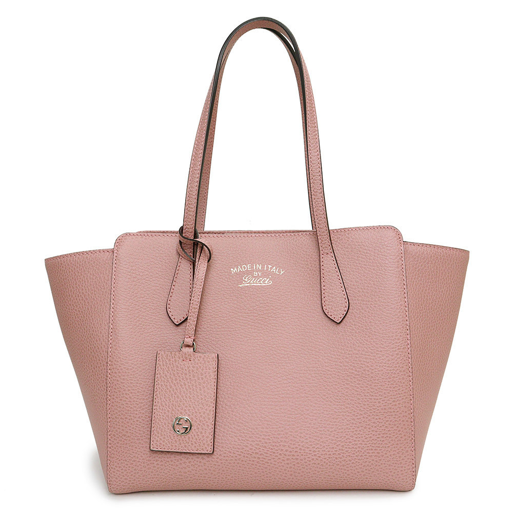 Gucci Swing Tote Bag Calfskin Leather Pink